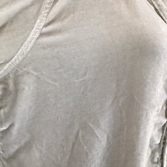 CP SHADES Gray Velvet/Velour Silk Blend Long Sleeve Button Shirt - Picture 11 of 14